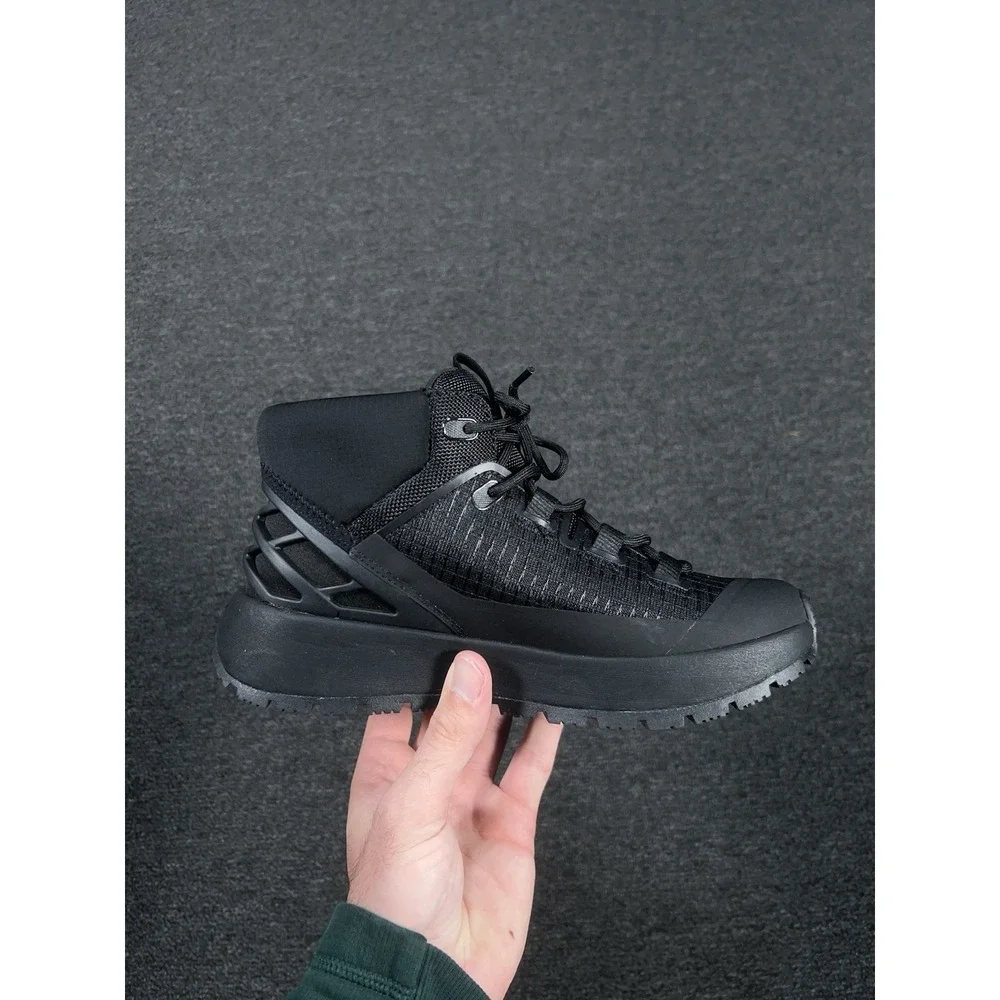 New Kizik Unisex Wasatch Mid Waterproof Hiking Black Shoes Boots Men 4.5 Women 6